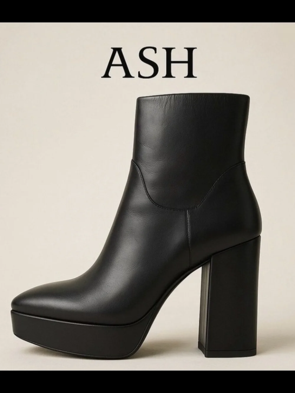 ASH Leather Platform Boots